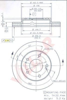 Villar 628.1248 - Гальмівний диск avtolavka.club