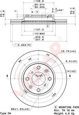 Villar 628.2083 - Гальмівний диск avtolavka.club