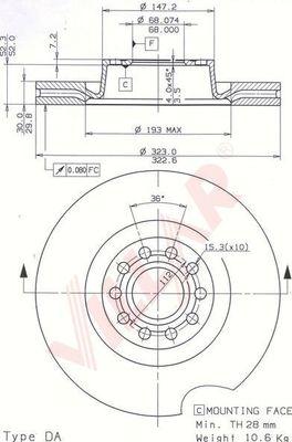 Villar 628.2167 - Гальмівний диск avtolavka.club