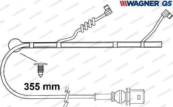 Wagner 587032W - Сигналізатор, знос гальмівних колодок avtolavka.club