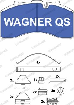 Wagner 2915804950 - Гальмівні колодки, дискові гальма avtolavka.club