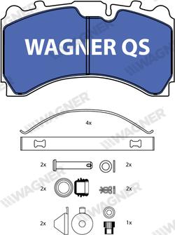 Wagner 2924404950 - Гальмівні колодки, дискові гальма avtolavka.club