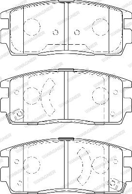 Wagner WBP24498A - Гальмівні колодки, дискові гальма avtolavka.club