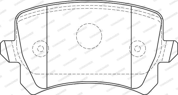 Wagner WBP24483B - Гальмівні колодки, дискові гальма avtolavka.club