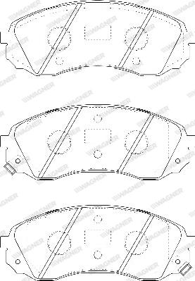 Wagner WBP24597A - Гальмівні колодки, дискові гальма avtolavka.club