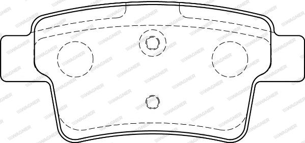 Wagner WBP24540A - Гальмівні колодки, дискові гальма avtolavka.club