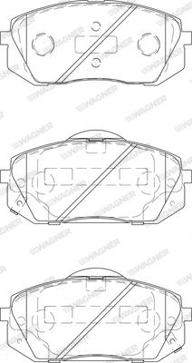 Wagner WBP24501A - Гальмівні колодки, дискові гальма avtolavka.club