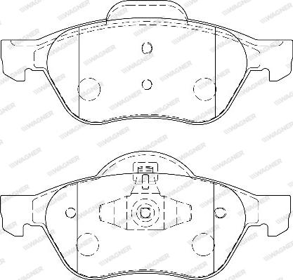 Wagner WBP24535A - Гальмівні колодки, дискові гальма avtolavka.club