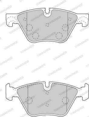 Wagner WBP24697A - Гальмівні колодки, дискові гальма avtolavka.club