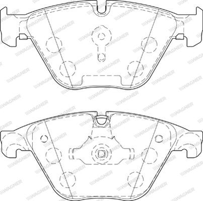 Wagner WBP24688A - Гальмівні колодки, дискові гальма avtolavka.club