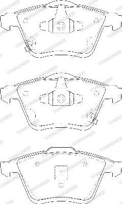 Wagner WBP24002A - Гальмівні колодки, дискові гальма avtolavka.club