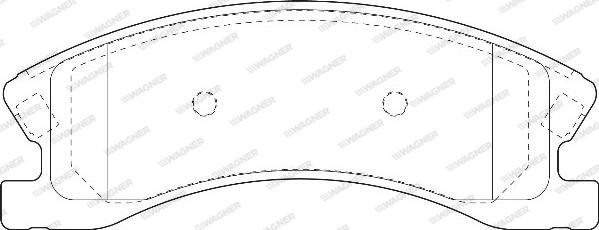 Wagner WBP24083A - Гальмівні колодки, дискові гальма avtolavka.club