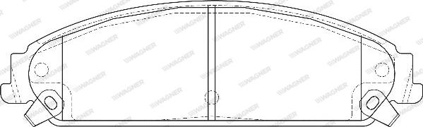 Wagner WBP24164A - Гальмівні колодки, дискові гальма avtolavka.club