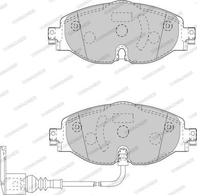 Wagner WBP24848A - Гальмівні колодки, дискові гальма avtolavka.club