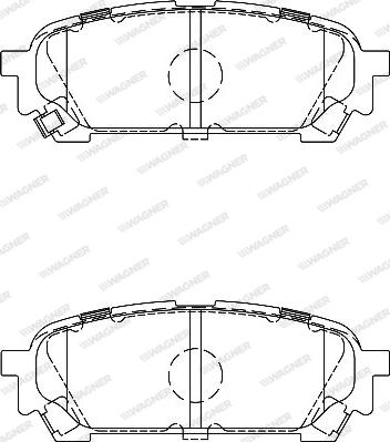 Wagner WBP24331A - Гальмівні колодки, дискові гальма avtolavka.club