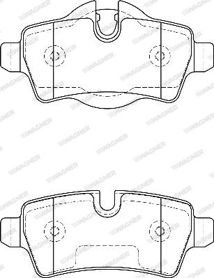 Wagner WBP24289A - Гальмівні колодки, дискові гальма avtolavka.club