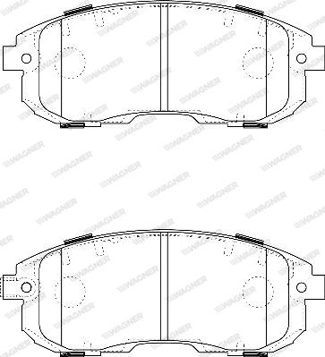 Wagner WBP24280A - Гальмівні колодки, дискові гальма avtolavka.club