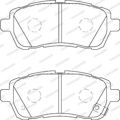 Wagner WBP24283B - Гальмівні колодки, дискові гальма avtolavka.club