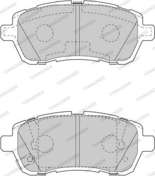 Wagner WBP24283C - Гальмівні колодки, дискові гальма avtolavka.club