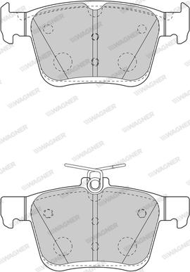 Wagner WBP25008A - Гальмівні колодки, дискові гальма avtolavka.club