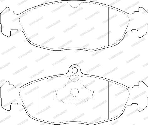 Wagner WBP20547A - Гальмівні колодки, дискові гальма avtolavka.club