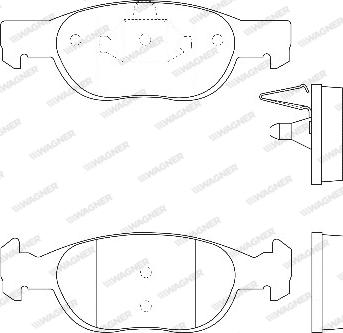 Wagner WBP21930A - Гальмівні колодки, дискові гальма avtolavka.club