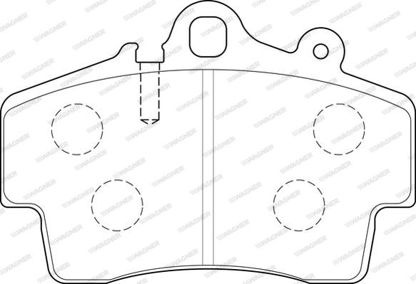 Wagner WBP21937A - Гальмівні колодки, дискові гальма avtolavka.club