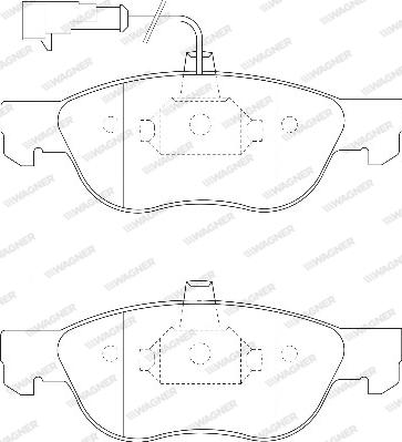 Wagner WBP21927A - Гальмівні колодки, дискові гальма avtolavka.club