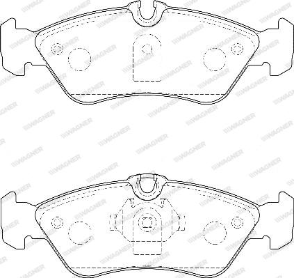 Wagner WBP21592A - Гальмівні колодки, дискові гальма avtolavka.club