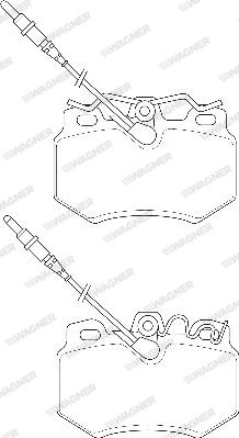 Wagner WBP21614A - Гальмівні колодки, дискові гальма avtolavka.club