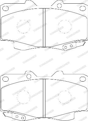 Wagner WBP21680A - Гальмівні колодки, дискові гальма avtolavka.club