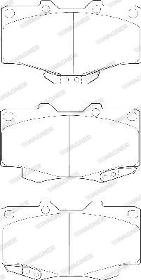 Wagner WBP21679A - Гальмівні колодки, дискові гальма avtolavka.club