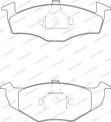 Wagner WBP21866A - Гальмівні колодки, дискові гальма avtolavka.club