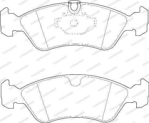 Wagner WBP21862A - Гальмівні колодки, дискові гальма avtolavka.club