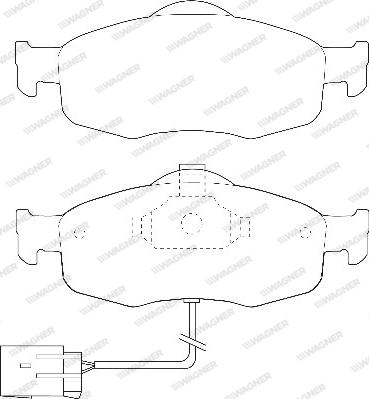 Wagner WBP21395A - Гальмівні колодки, дискові гальма avtolavka.club