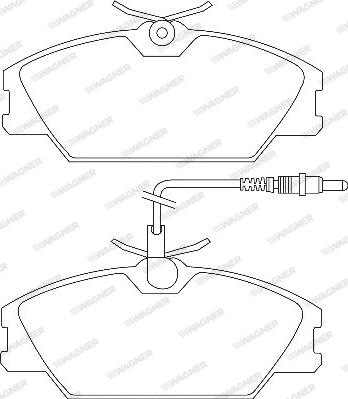 Wagner WBP21388A - Гальмівні колодки, дискові гальма avtolavka.club