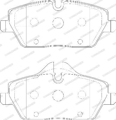 Wagner WBP23915A - Гальмівні колодки, дискові гальма avtolavka.club