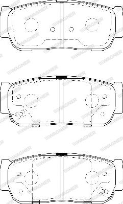 Wagner WBP23545A - Гальмівні колодки, дискові гальма avtolavka.club