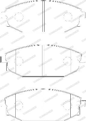 Wagner WBP23518A - Гальмівні колодки, дискові гальма avtolavka.club