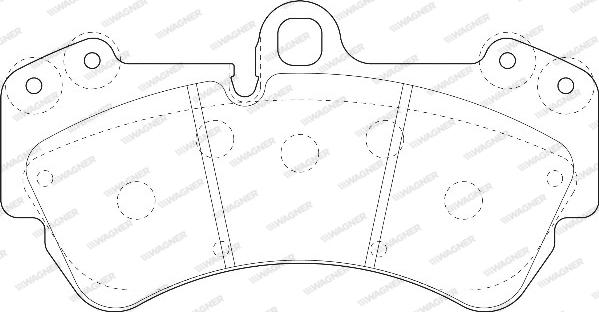 Wagner WBP23692A - Гальмівні колодки, дискові гальма avtolavka.club