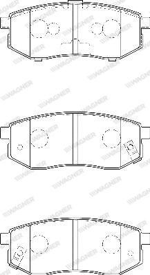 Wagner WBP23608A - Гальмівні колодки, дискові гальма avtolavka.club