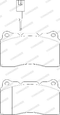 Wagner WBP23092A - Гальмівні колодки, дискові гальма avtolavka.club