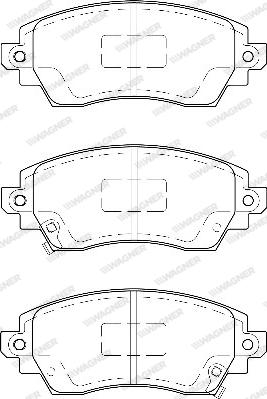 Wagner WBP23088A - Гальмівні колодки, дискові гальма avtolavka.club