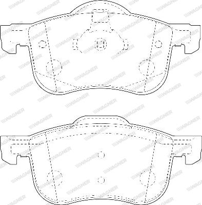 Wagner WBP23073A - Гальмівні колодки, дискові гальма avtolavka.club