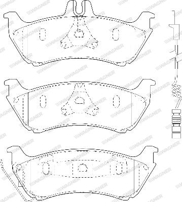 Wagner WBP23190A - Гальмівні колодки, дискові гальма avtolavka.club