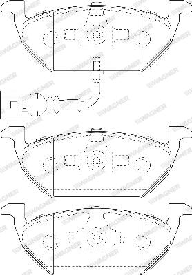 Wagner WBP23130C - Гальмівні колодки, дискові гальма avtolavka.club