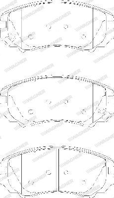 Wagner WBP23891A - Гальмівні колодки, дискові гальма avtolavka.club