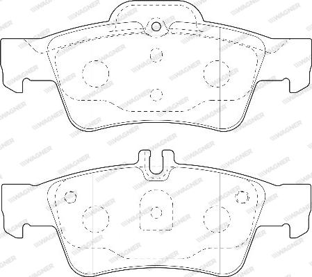 Wagner WBP23334A - Гальмівні колодки, дискові гальма avtolavka.club