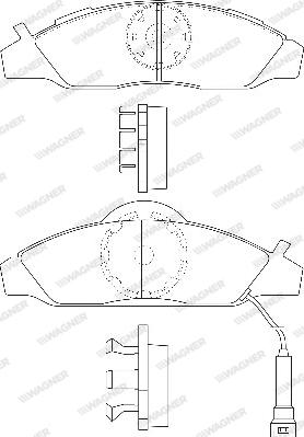 Wagner WBP23230A - Гальмівні колодки, дискові гальма avtolavka.club