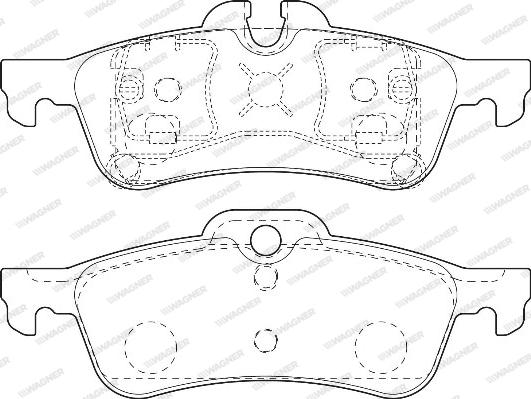 Wagner WBP23716A - Гальмівні колодки, дискові гальма avtolavka.club